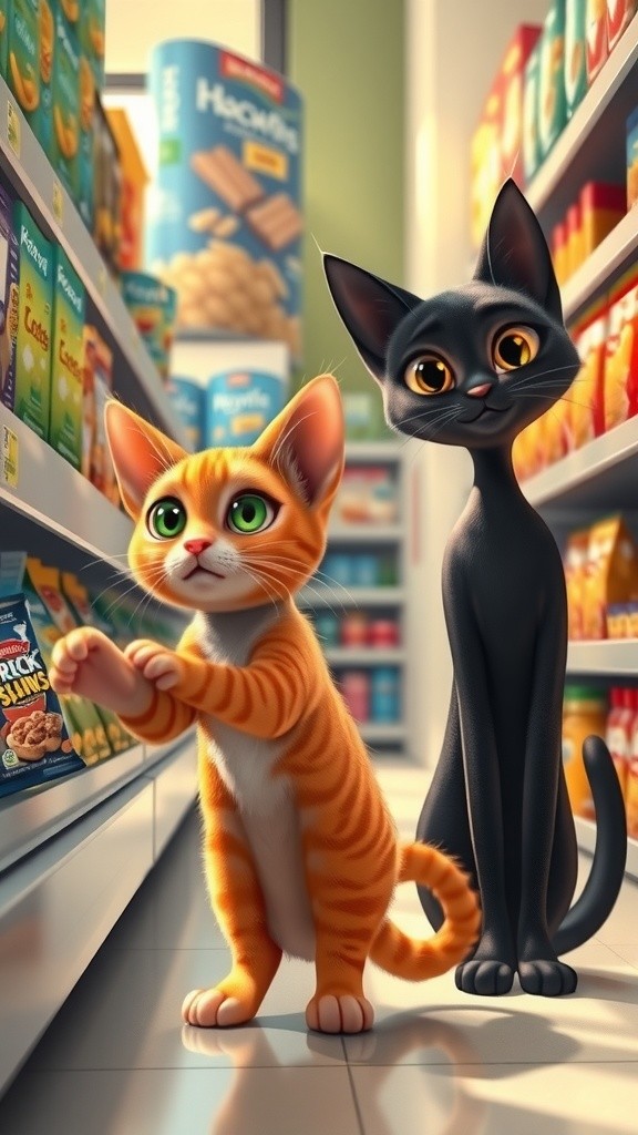 Kucing Nakal di Minimarket