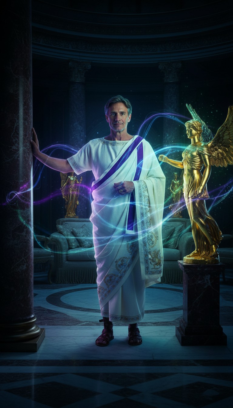 Illuminated Elegance: A Night in Ancient Rome