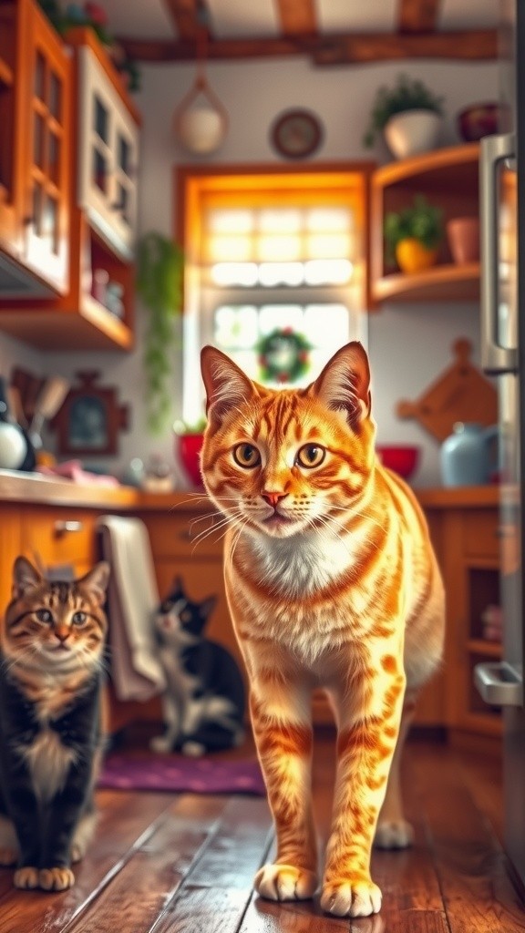 Kucing Penuh Tepung: Petualangan di Dapur!