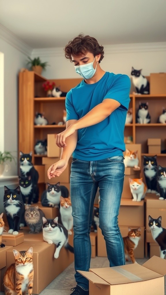 Kucing Patung Menyeramkan