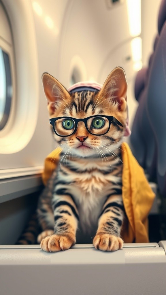Kucing Imut dalam Perjalanan Langit