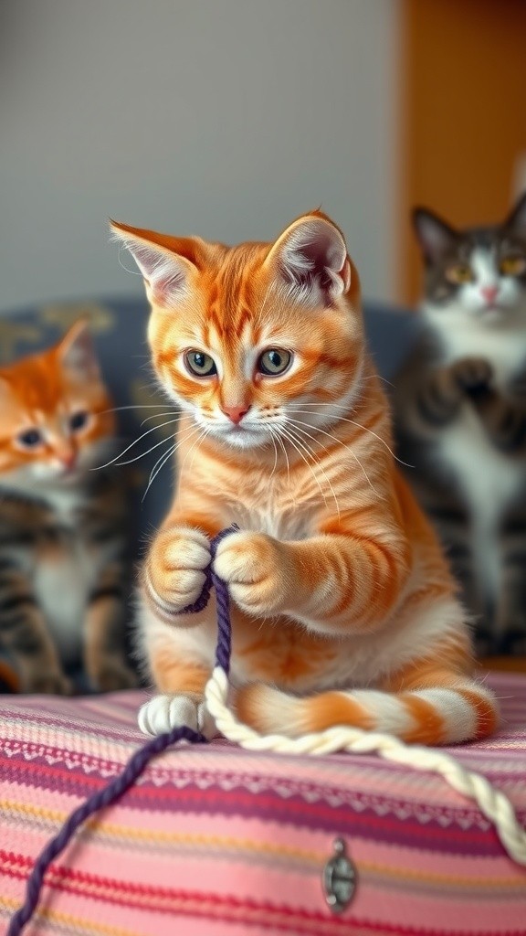Kucing Ahli Merajut: Sweater Imut yang Menawan