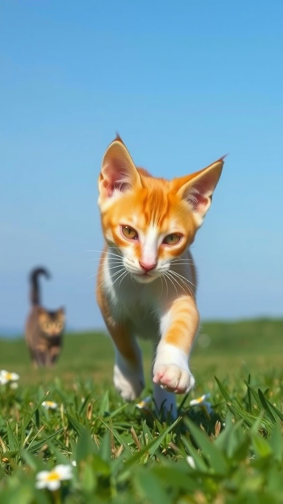 Kucing dan Layang-layang: Petualangan Ceria di Bawah Langit Biru