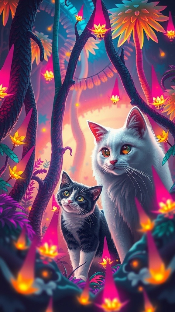 Lila's Adventure in the Glowing Forest