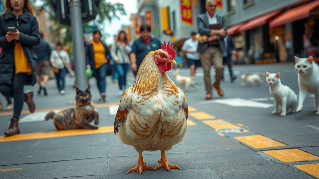 Ayam Menyeberang: Mencari Kehidupan yang Lebih Baik!