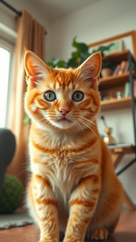Kucing Oren dan Ketakutannya pada Tikus Mainan