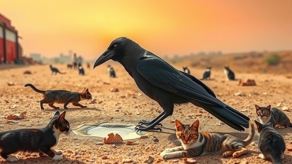 प्यासा कौआ और उसका अभाव