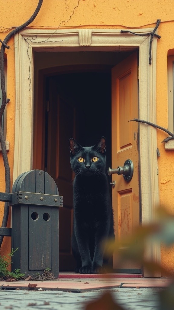 Shadow dan Rumah Hantu: Kisah Kucing Berani