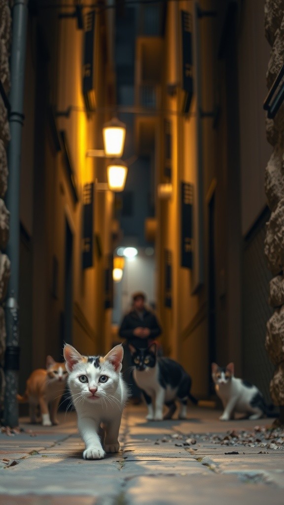 Pelukan Induk Kucing yang Hangat