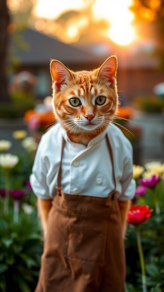 From Garden to Table: A Feline Feast