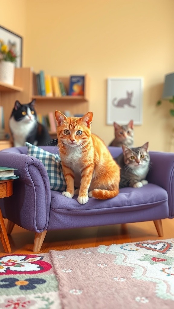 Persaingan Sofa: Leo si Kucing vs Bruno si Anjing