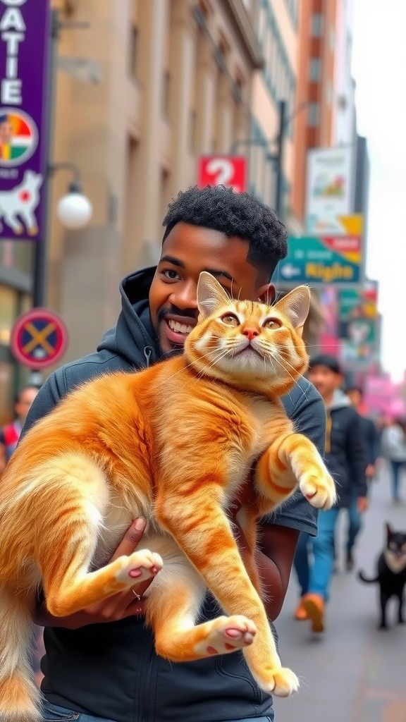 Anak Kecil dan Kucing: Saat-saat Emosional di Tengah Kota