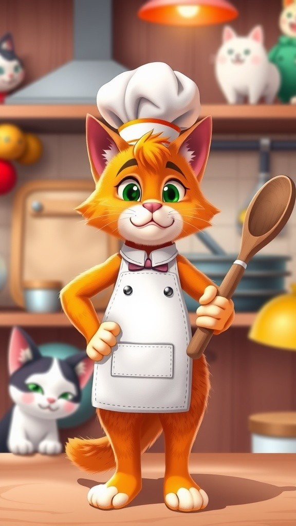 Culinary Catastrophe: Chef Cat's Clumsy Cooking Adventure!