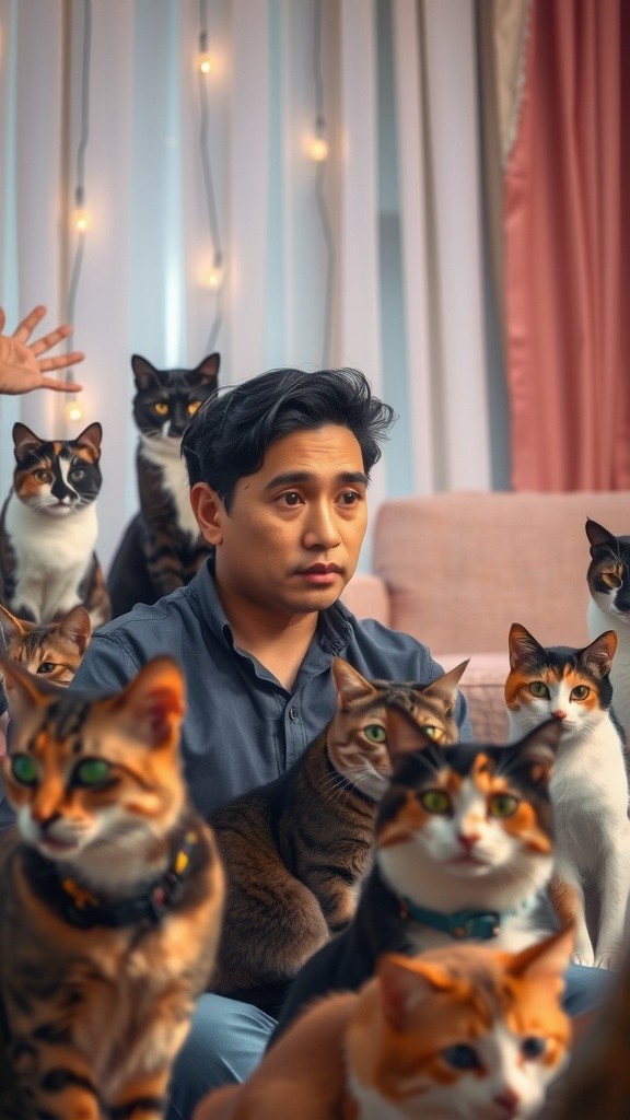 Pesta Mewah Kucing Miko di Rumah Budi