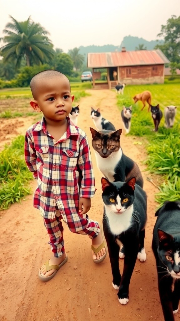 Perbincangan Lucu Ayah dan Anak di Peternakan