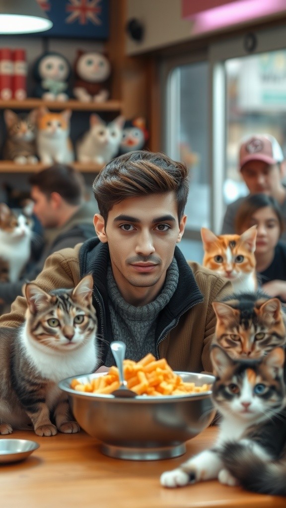 Kucing Pemberi Rezeki di Warteg