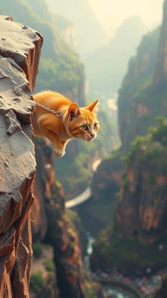 Selamatkan Kucing dari Jurang!
