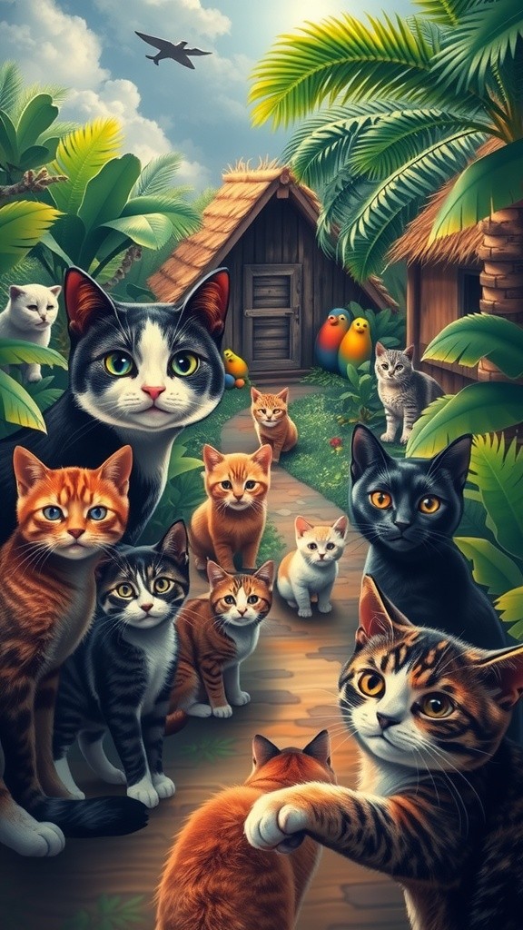 Teman Aneh: Kucing dan Ayam