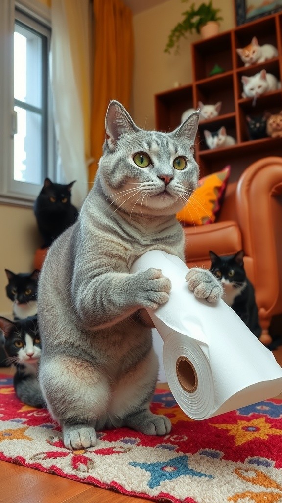 Meong Si Pelukis Tisu