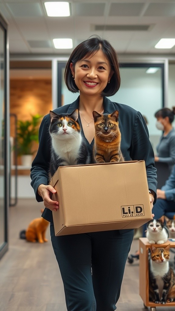 Kucing di Kantor: Calon Karyawan Baru?