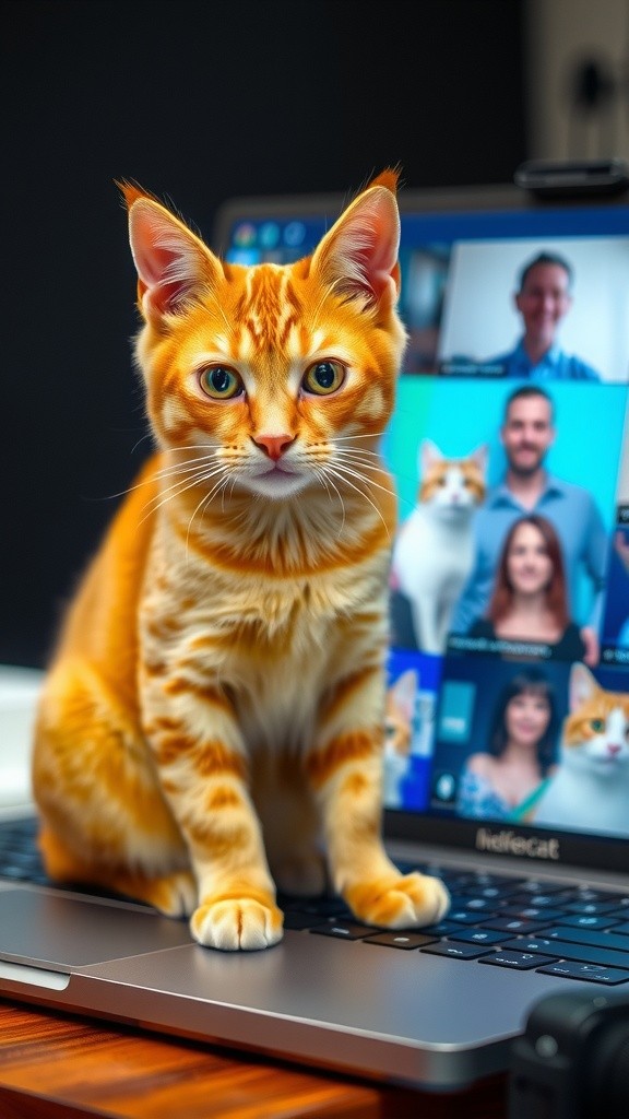 Miko: Chief Meow Officer di Rapat Zoom