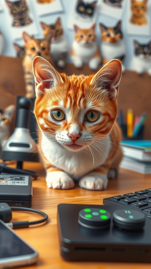 Oyen Si Kucing Penasaran dan Printer
