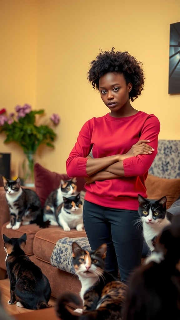 Perbandingan Lucu Suami dan Kucing