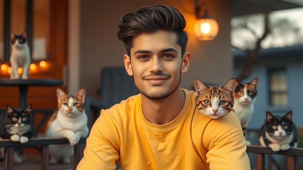 مالک اور بلی کی دوستی