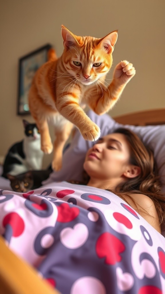 Milo Si Kucing Alarm yang Ketiduran
