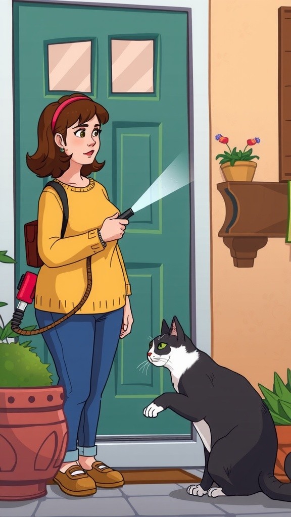 The Stray Cat and the Old Lady