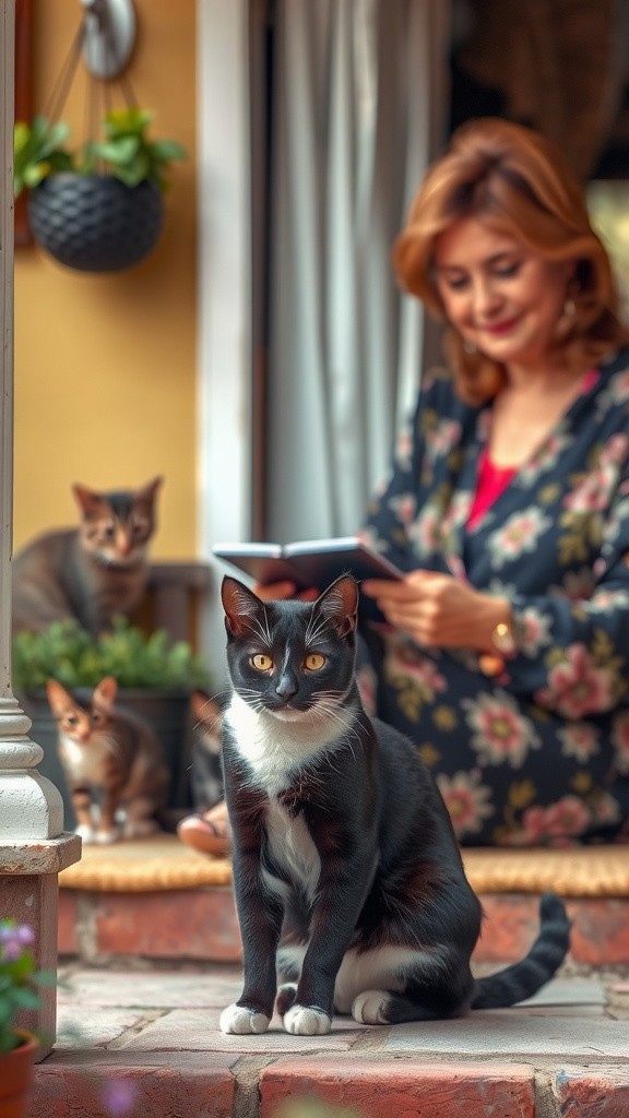 Persahabatan Makhluk Liar: Kucing dan Wanita Tua