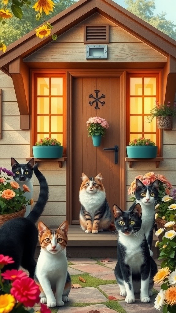 Persaingan Kucing dan Anjing untuk Ayam Goreng