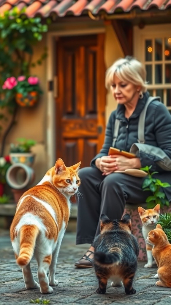 Persahabatan Tak Terduga: Kucing Liar dan Sang Nenek