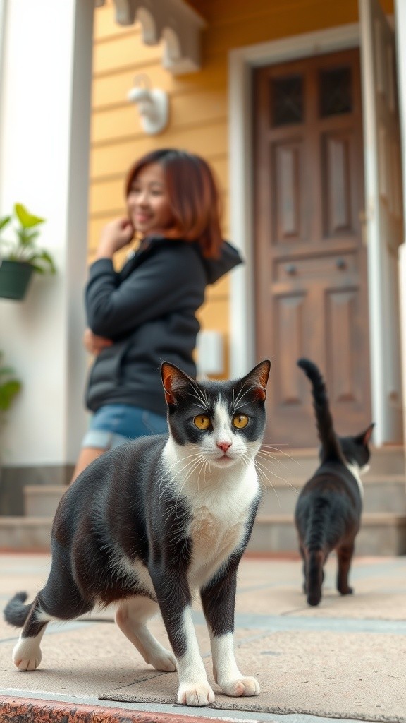 La Historia de la Anciana y el Gato Callejero Embarazada