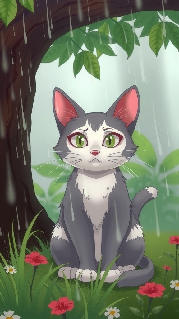 Kucing Penyelamat: Kisah Bahagia di Tengah Hujan