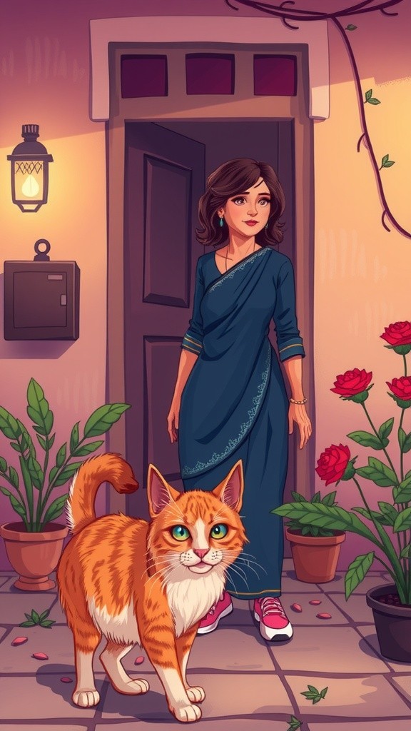 A Stray Cat's New Family
