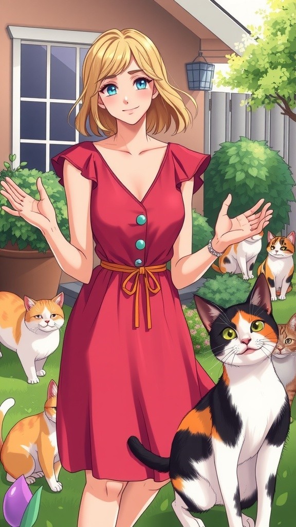 The Stray Cat's New Friends