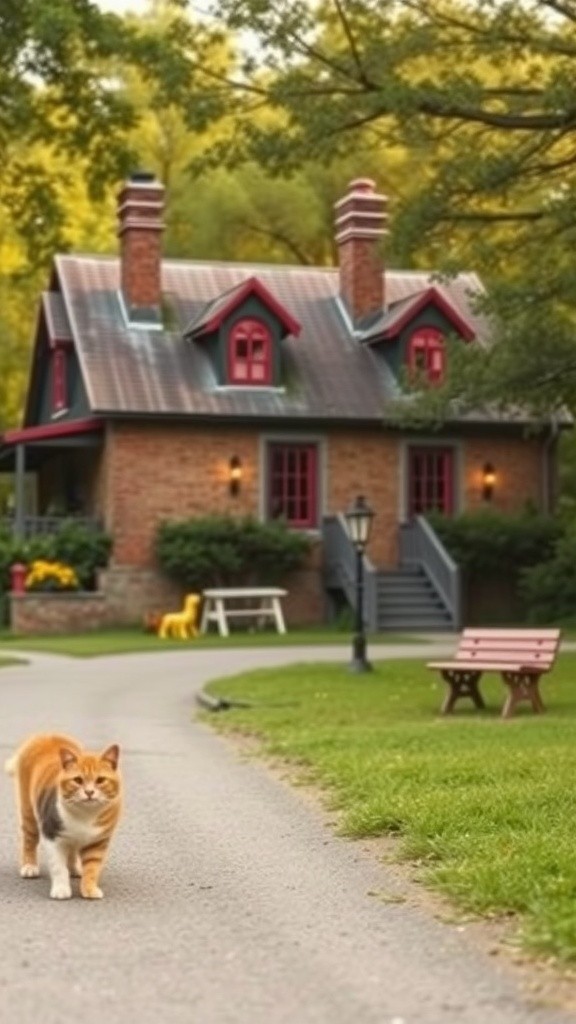 An Unexpected Visitor: The Old Lady and the Stray Cat