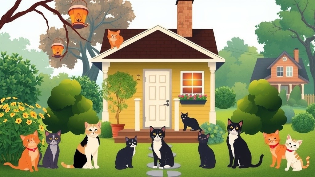 Kucing Liar Mengunjungi Rumah Wanita