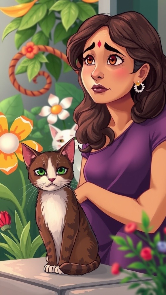 A New Friendship: The Old Lady and the Stray Cat