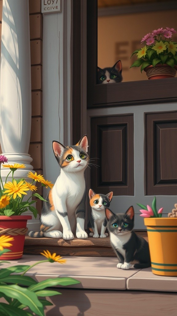MRS. WILLOW and the Stray Cat Family