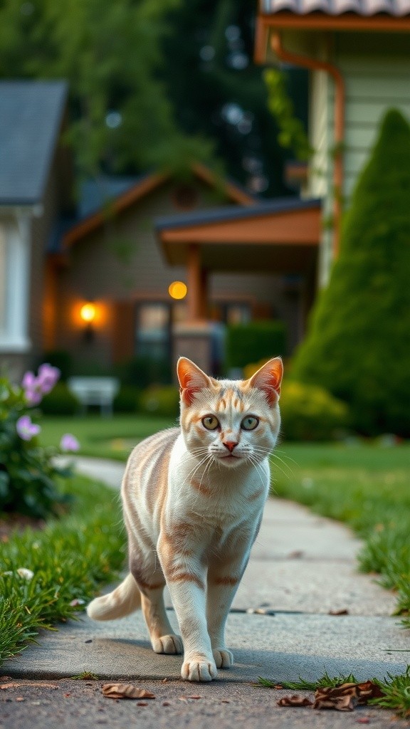 Kucing Liar Menjadi Teman