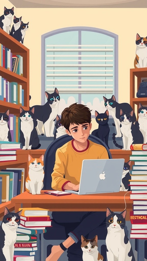 Kucing Bijak atau Bapak Kos?
