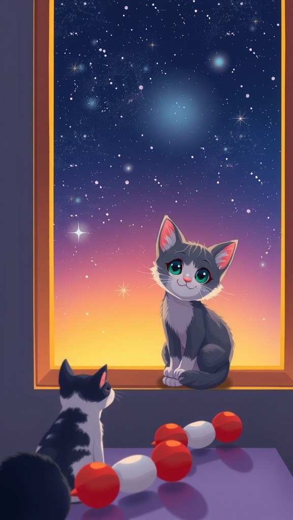 Kucing Astronot dan Cermin