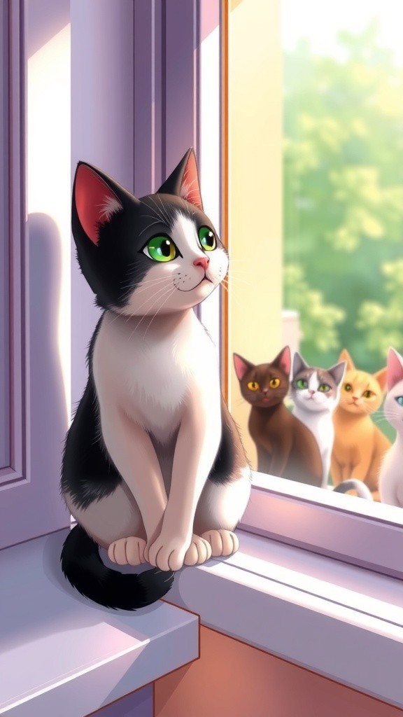A Cat Waiting for Dinner