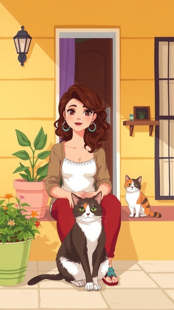 Mrs. Gable's Feline Family