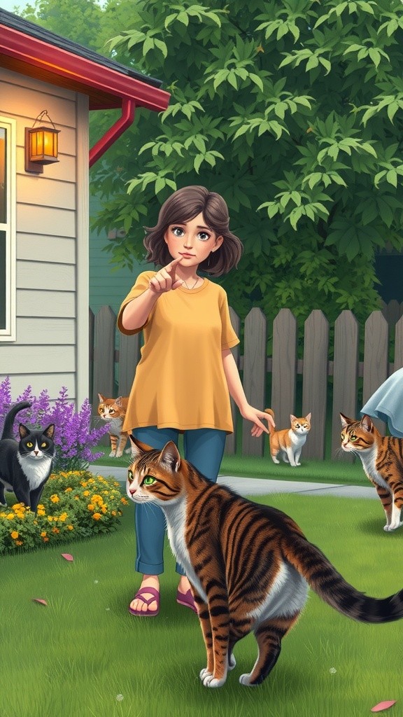 The Old Lady and the Stray Cat
