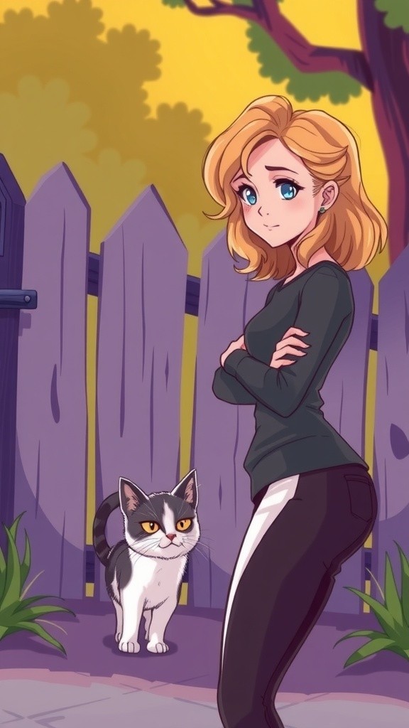 The Unlikely Companionship of Agnes and the Stray Cat