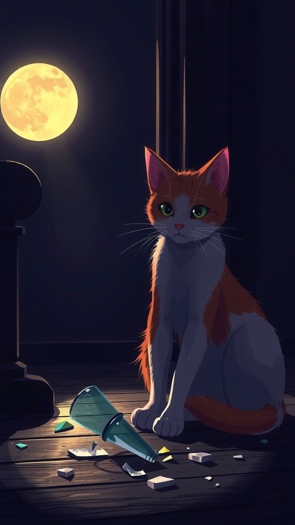 Kucing Nakal di Tengah Malam