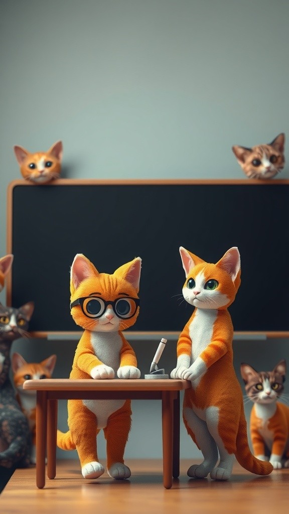 Kucing Jadi Guru: Belajar Angka dengan Senyuman!